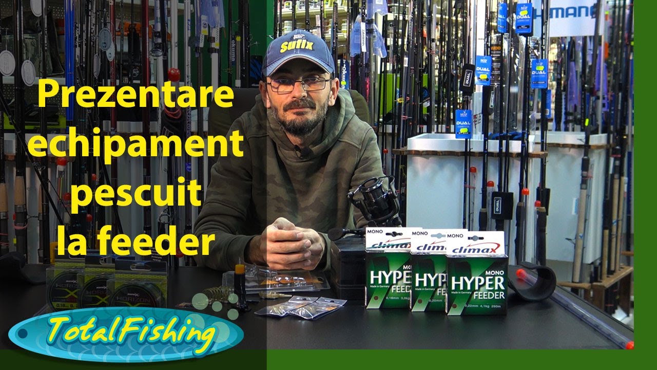 Prezentare echipament pescuit la feeder