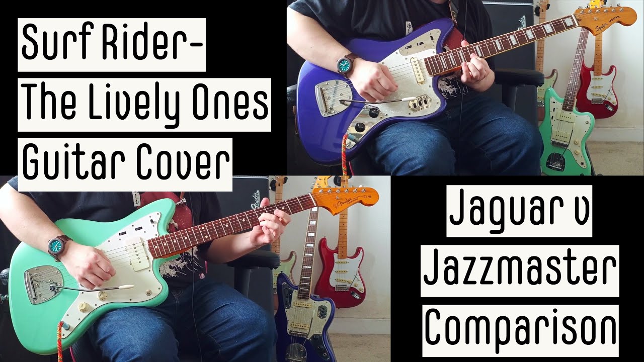 Jaguar v Jazzmaster - Surf Rider (The Lively Ones) Guitar Cover