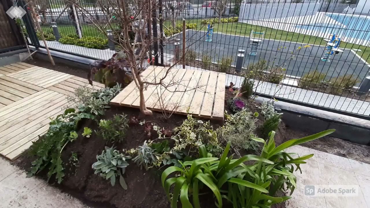 Ejecucion | pequeño jardín | Madrid | paneles verticales Tarimatec