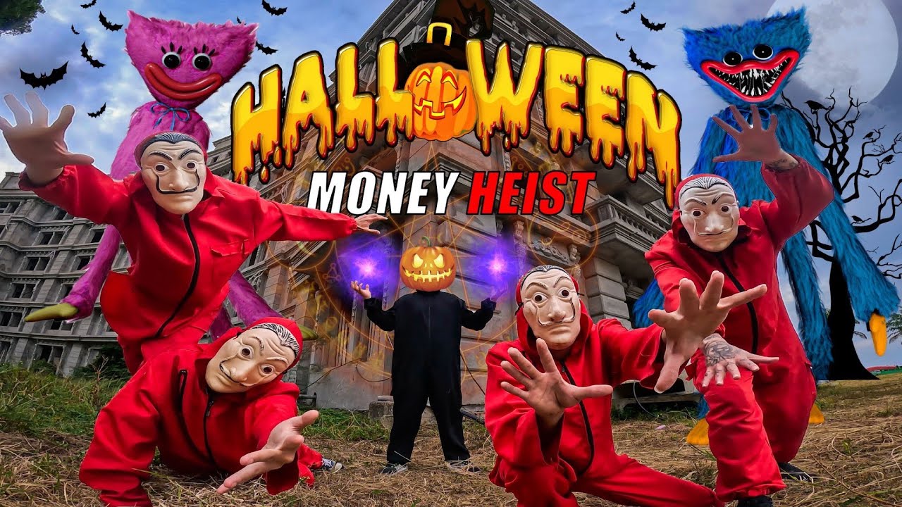 MONEY HEIST vs HALLOWEEN 2023 - Ужасы WUGGY HUGGY, HELL BOY (Эпический паркур-фильм)