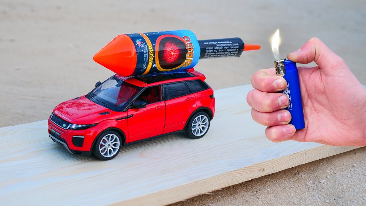 Experiment: XXL ROCKET INSTEAD OF THE ENGINE IN A CAR