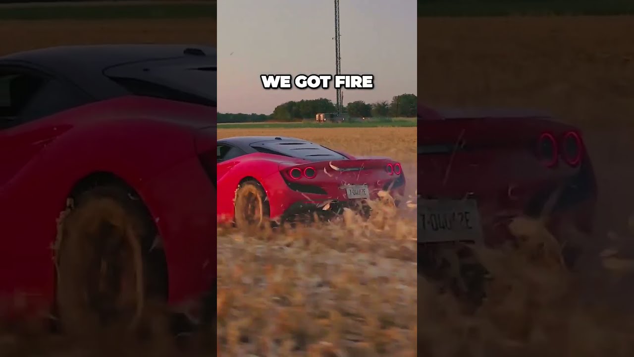 Ferrari on offroad get burned #ferrari #offroad #shorts