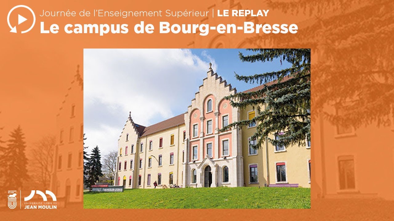 Conférence Campus de Bourg en Bresse | Université Jean Moulin Lyon 3