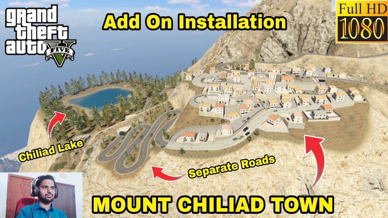 GTA 5 : HOW TO INSTALL MOUNT CHILIAD TOWN MOD🔥🔥🔥