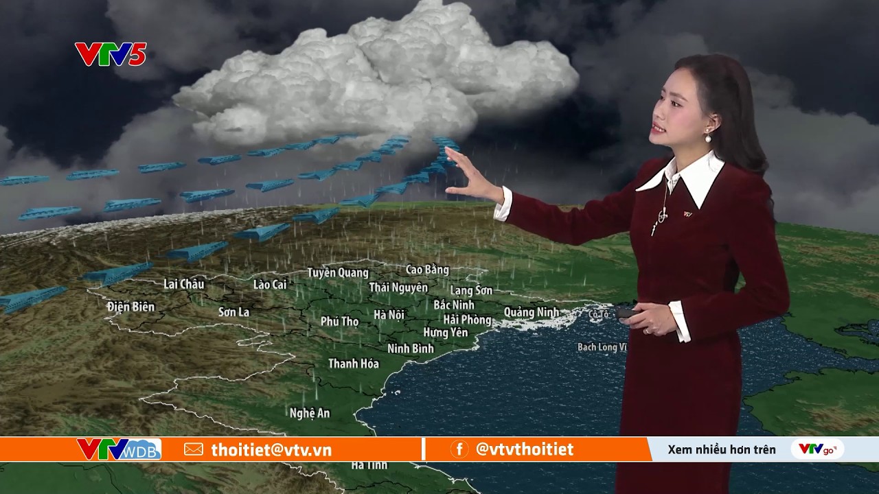 Dự báo thời tiết ngày mai 26/02/2026 | Vùng mưa lan rộng ra toàn Bắc Bộ | VTVWDB