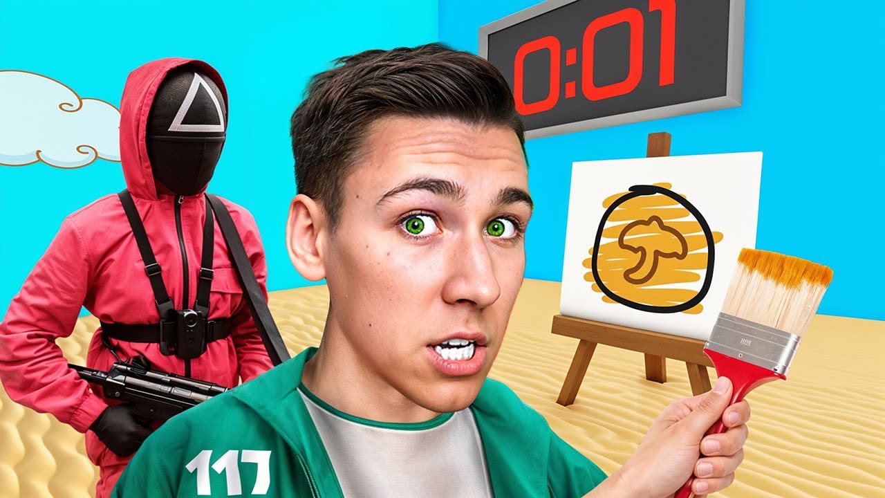 SQUID GAME TAKMIČENJE U CRTANJU!