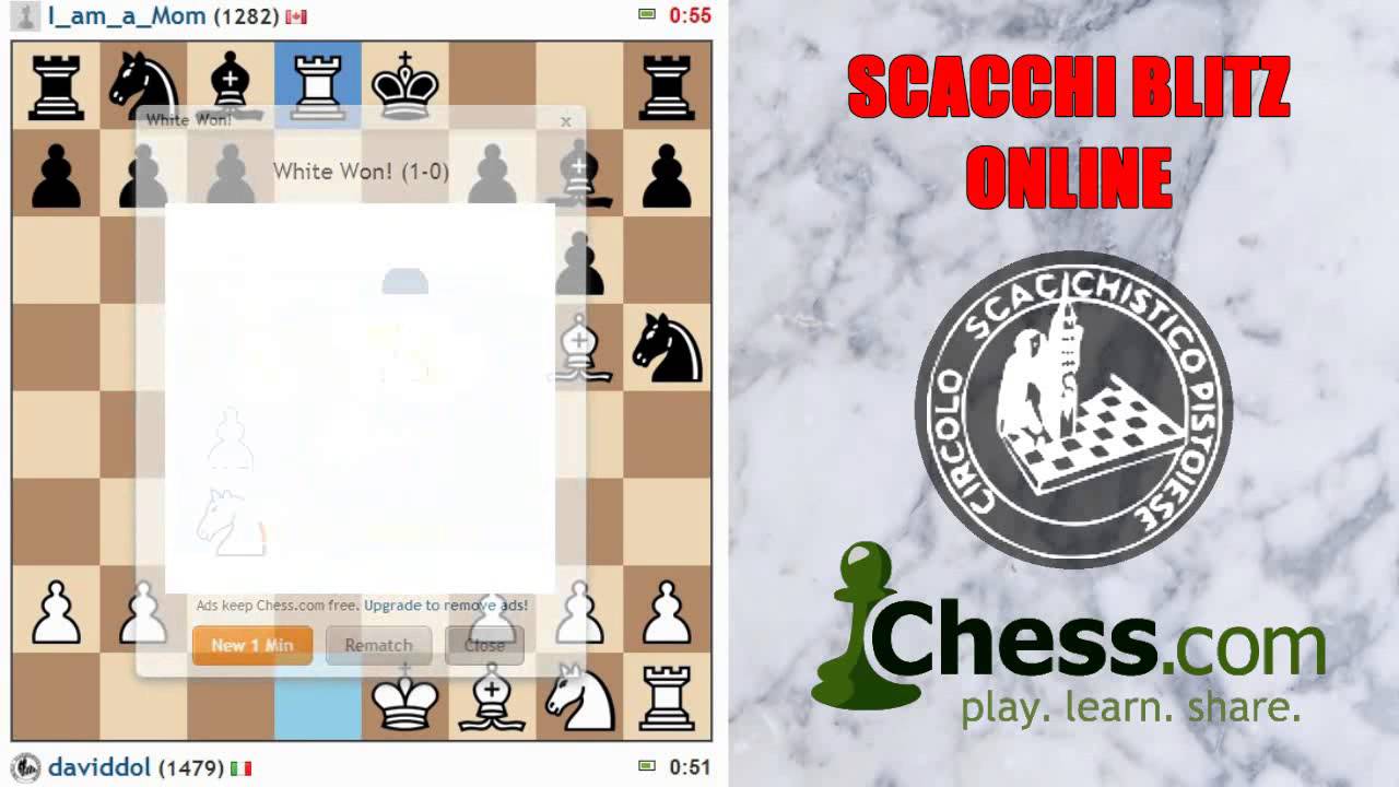 SCACCHI Partite Blitz Online 2 - Chess.com - Infilata, Inchiodatura, Rimuovi il Difensore