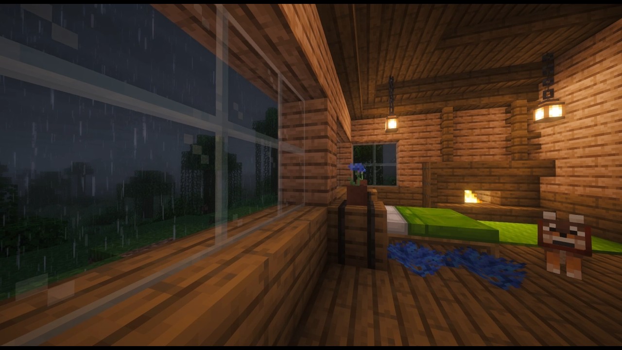 UNLIMITED SLEEP 🌙 Pure Minecraft Rain Ambience (10 Hours • No Music)