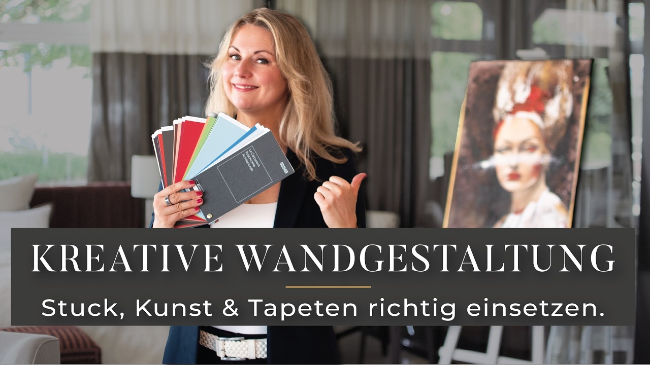 Inspirierende Wandgestaltung - Stuckleisten, Tapeten und mehr ✨👀