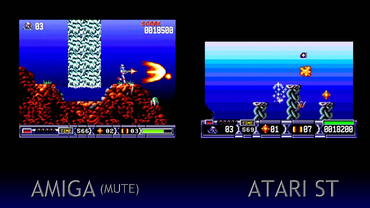 Amiga 500 V Atari ST - Turrican II