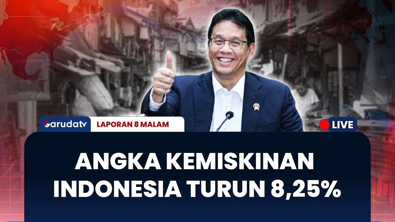 Menkeu Purbaya Paparkan Angka Kemiskinan Menurun, Lapangan Kerja Jadi Kunci | LAPORAN 8 MALAM
