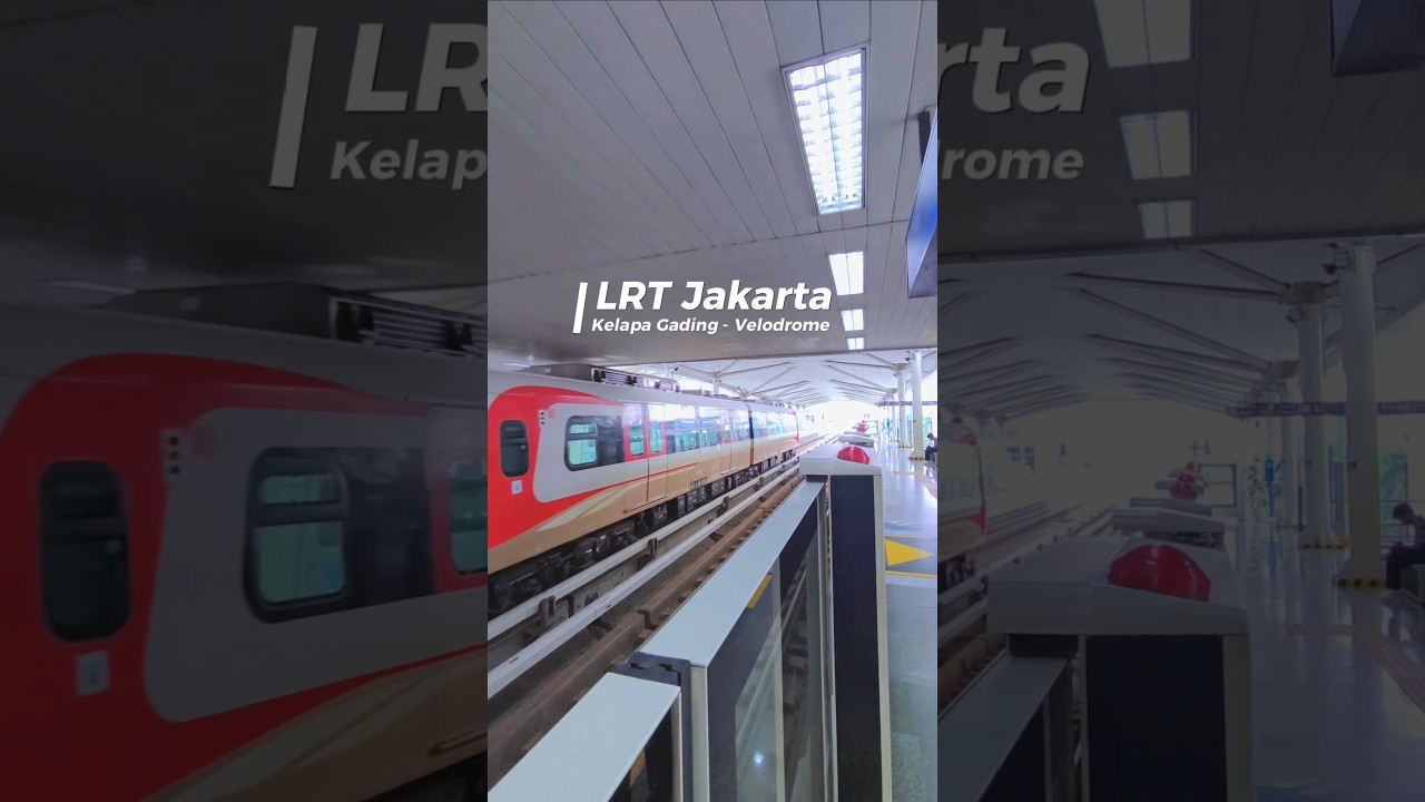 Kali ini giliran LRT JAKARTA. Saya mencoba dari Pegangsaan Dua Kelapa Gading menuju Velodrome.