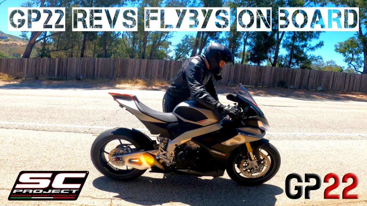 RSV4 | GP22 Exhaust VS Stock | Revs - Flybys - On Board