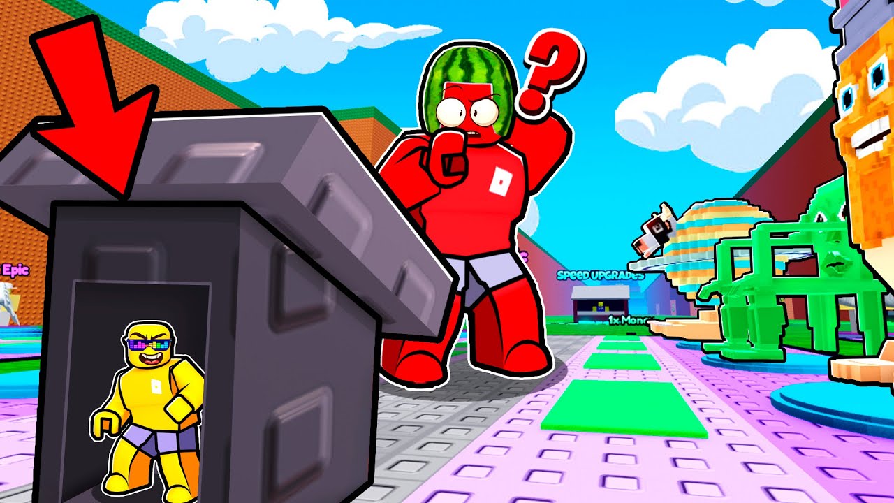 Living Inside My Friend's Base Until He Notices… Escape Tsunami for Brainrots