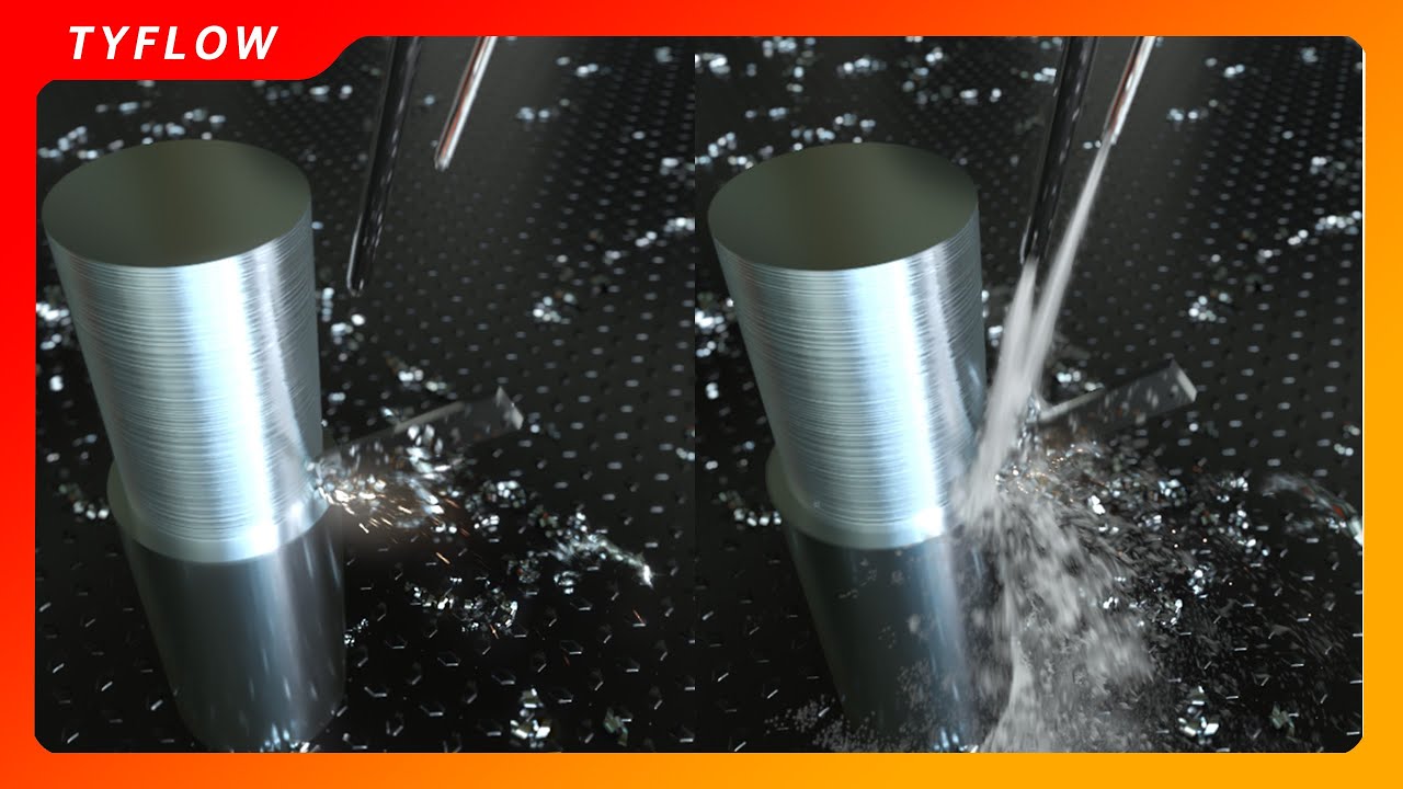 TYFLOW + PhoenixFD Tutorial 63 Turning and turning