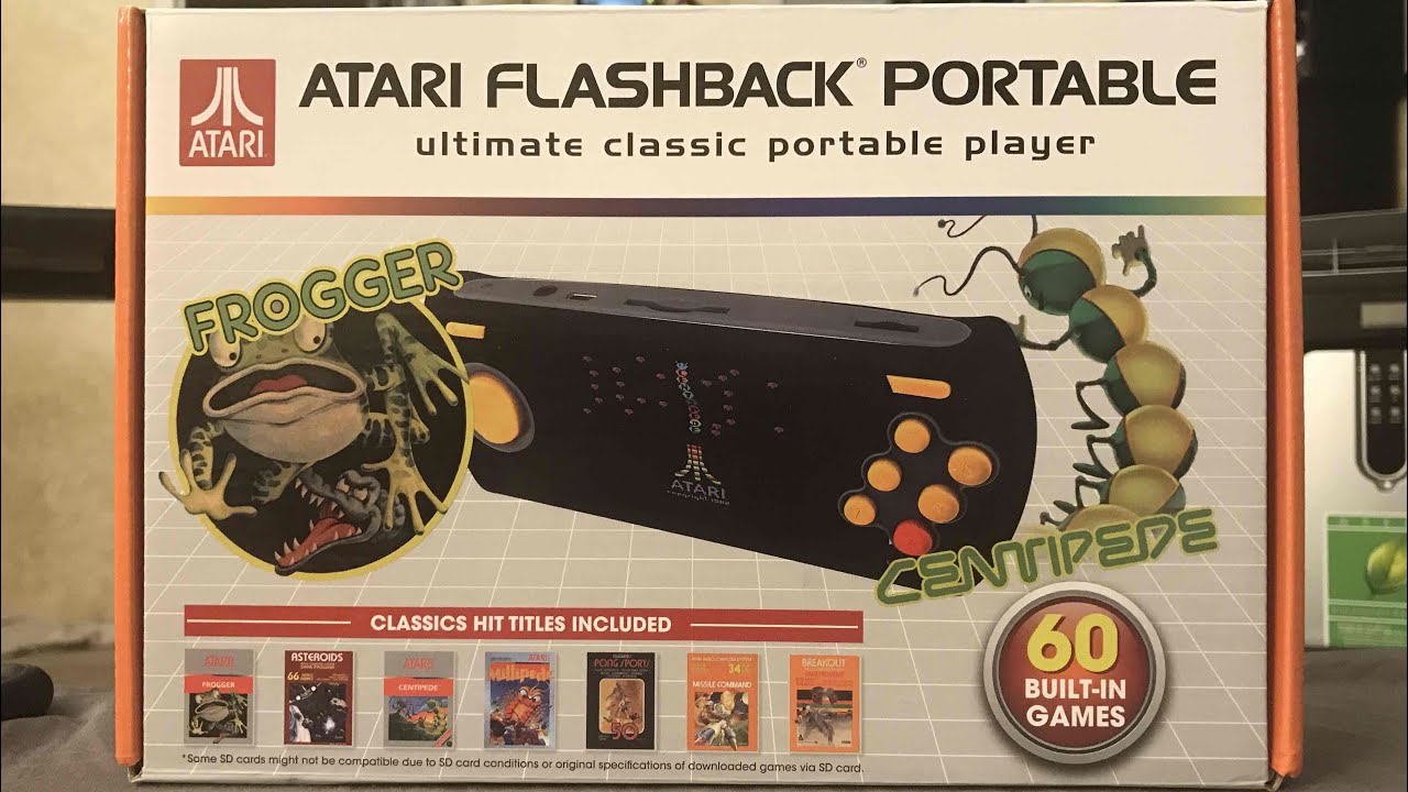 AtGames - Atari Flashback Portable - Ultimate Classic Portable Player - Unboxing (60 Built-In Games)