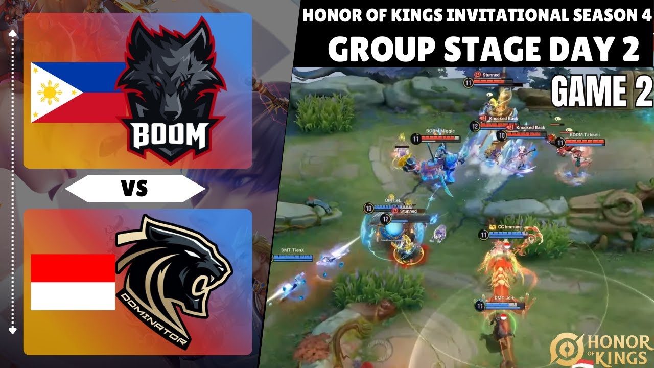 🇵🇭 BOOM Esports vs 🇮🇩 DOMINATOR ESPORTS | GAME 2 | HIGHLIGHTS | KSI4 | Group Stage Day 2