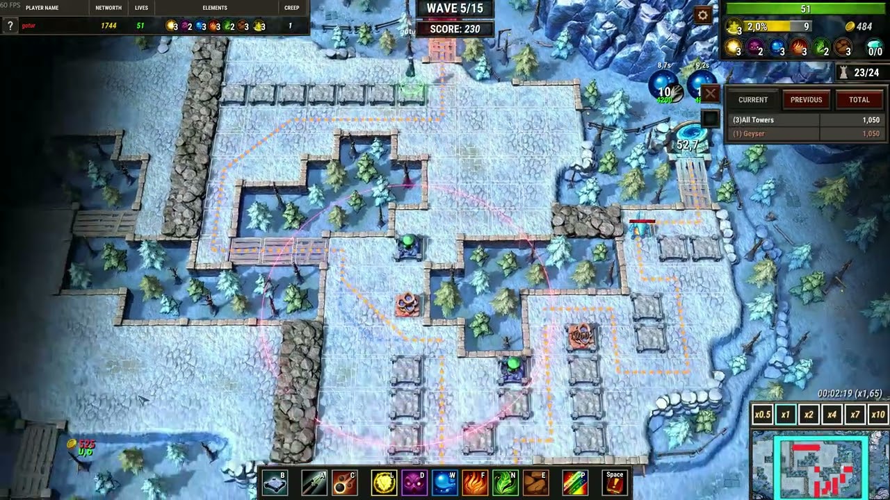 Element TD 2 Mazing Campaign   Level 4   A Terrible Cold   Legendary difficulty