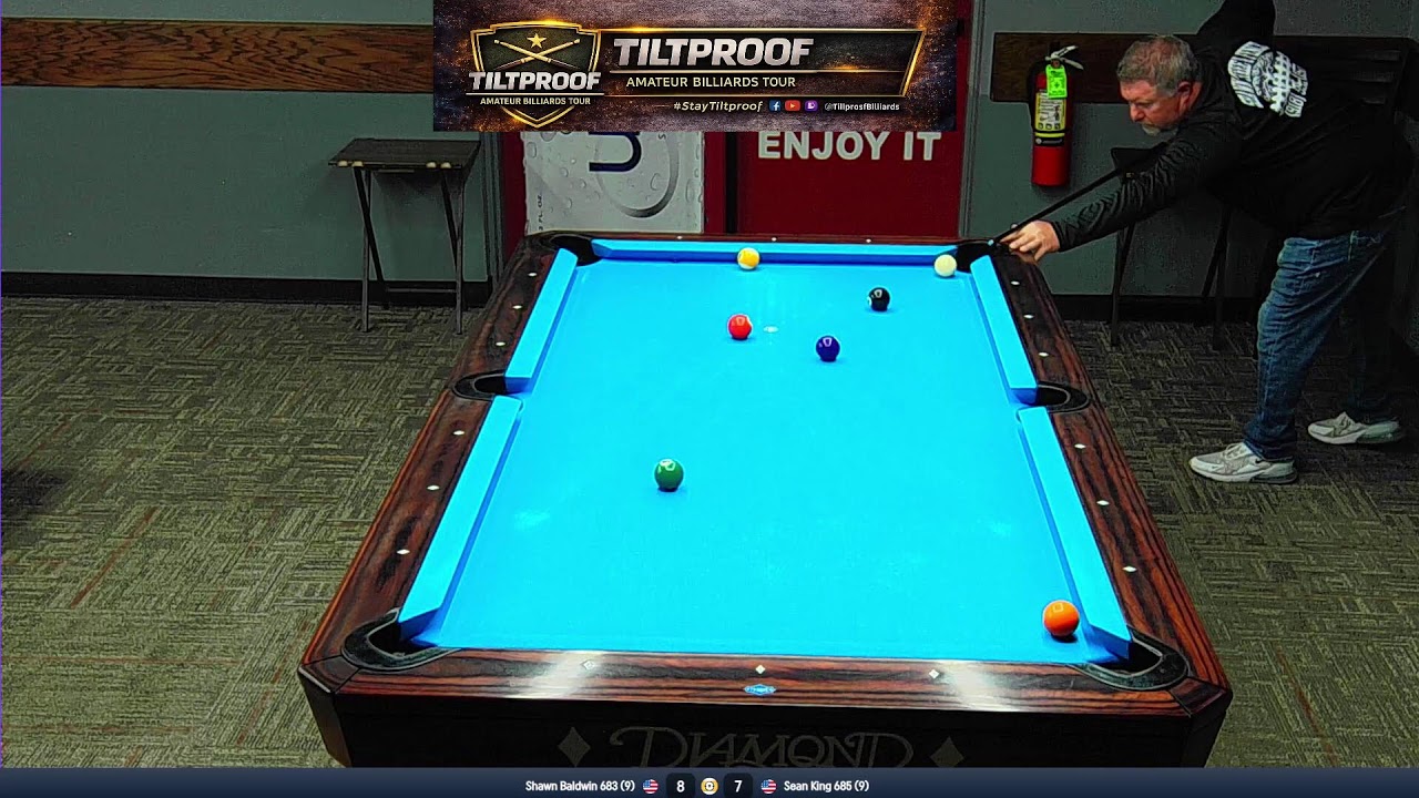 Tiltproof Amateur Billiards Tour Stop #3 Shawn King vs Shawn Baldwin