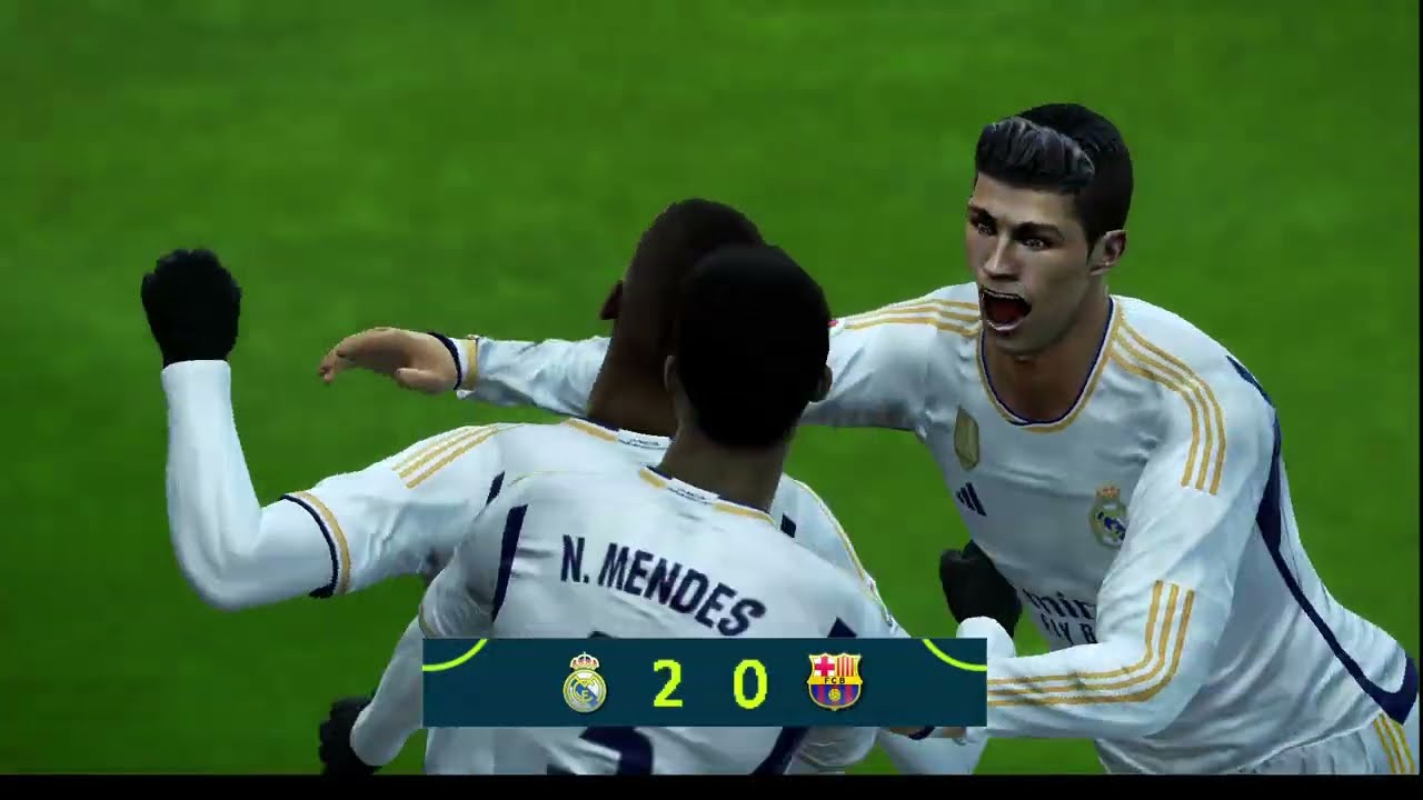 REAL MADRID 6-0 BARCELONA LA LIGA #realmadrid#barcelona#elclasico#pes2013#isak#musiala#bellingham