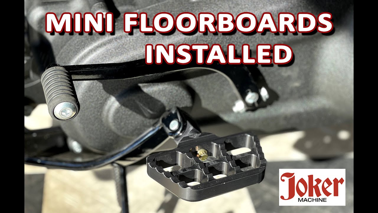 Joker Machine Mini Floorboards Install on Harley Davison Street Bob