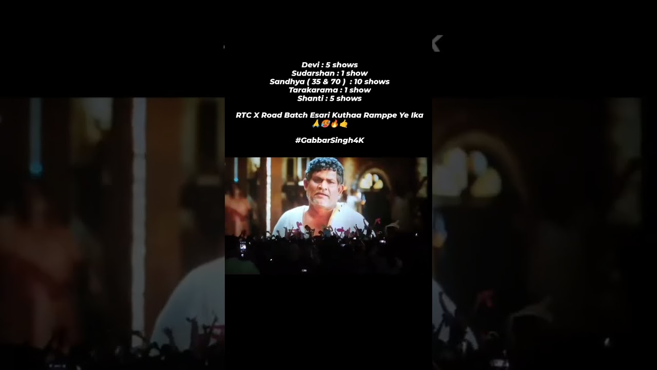 Gabbar Singh Re-release theatre response Pawan Kalyan 