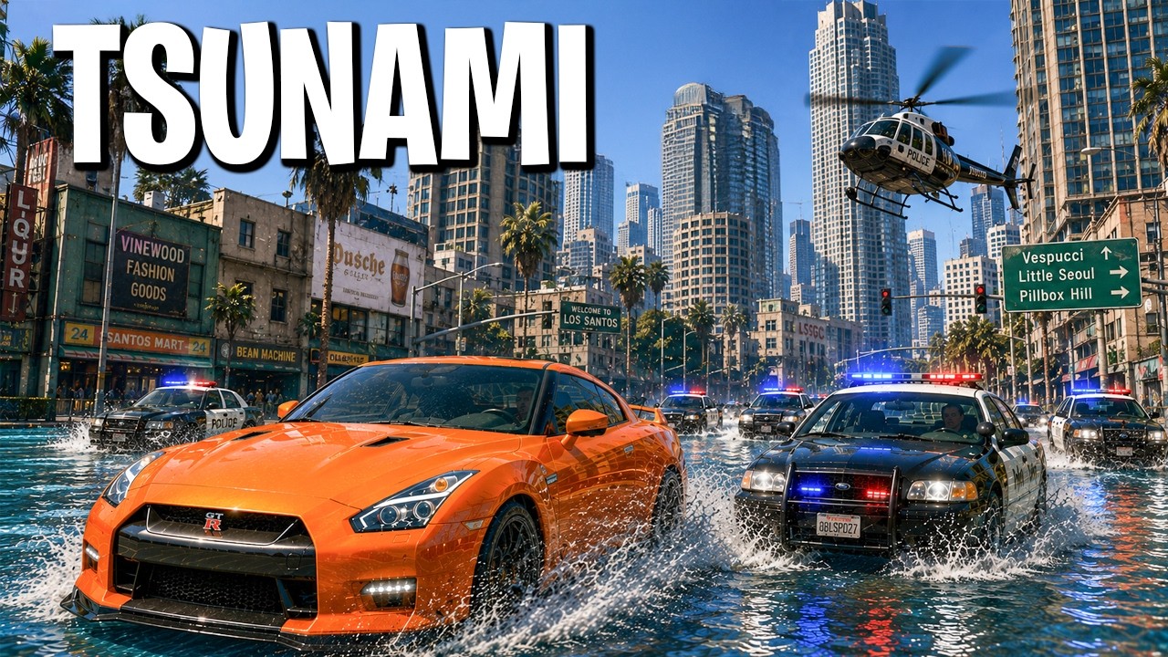 Every Time I Crash The Water Level Rises in GTA 5 RP