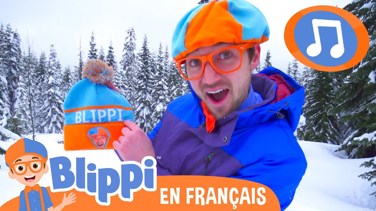 Jour De Neige | 🎵Blippi en Français -  Chansons pour enfants