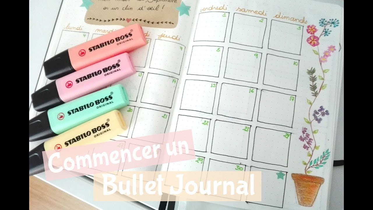 Bullet Journal ~ Faire ses premières pages (même sans savoir dessiner!)