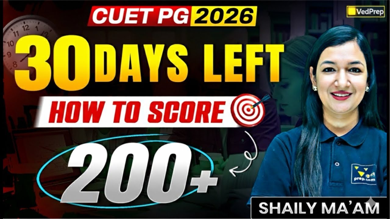 CUET PG 2026 | last month strategy | VedPrep Biology Academy is live