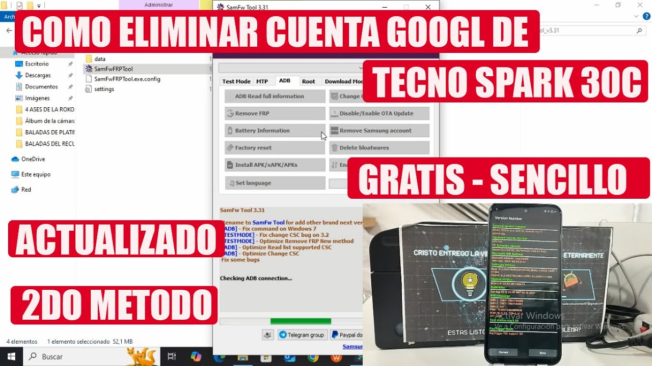 COMO ELIMINAR CUENTA GOOGLE DE TECNO SPARK 30C (METODO 2)(ACTUALIZADO - SENCILLO - GRATIS)
