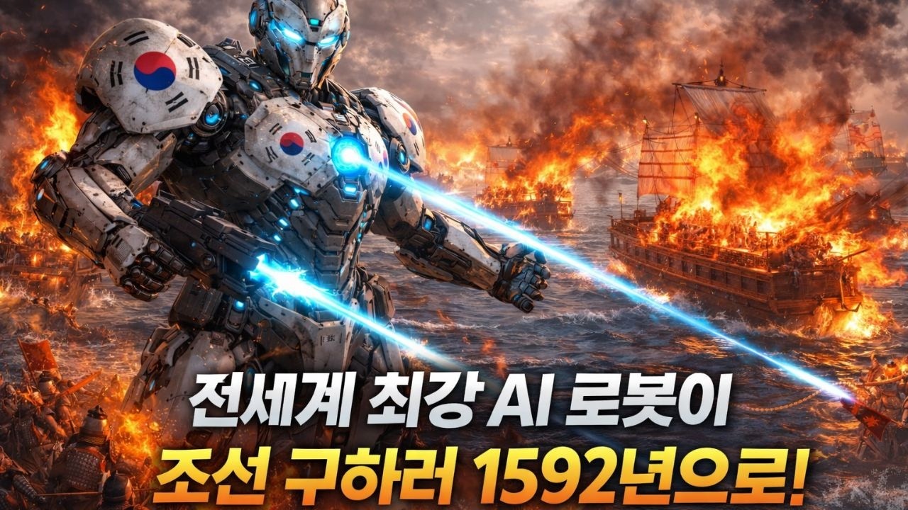 한국이 만든 세계 최강 AI 로봇이 1592년에 나타난다면?