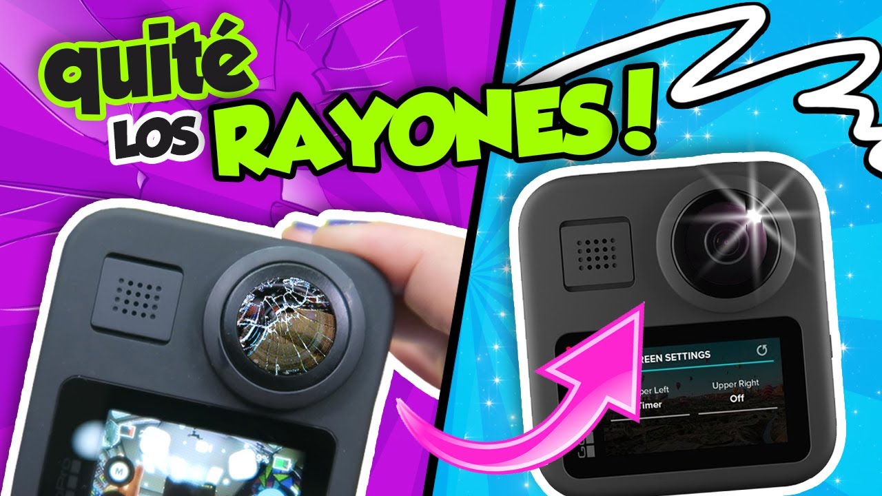 Cómo REPARAR cualquier LENTE RAYADO de CÁMARAS GOPRO ⭐ Así o más fácil