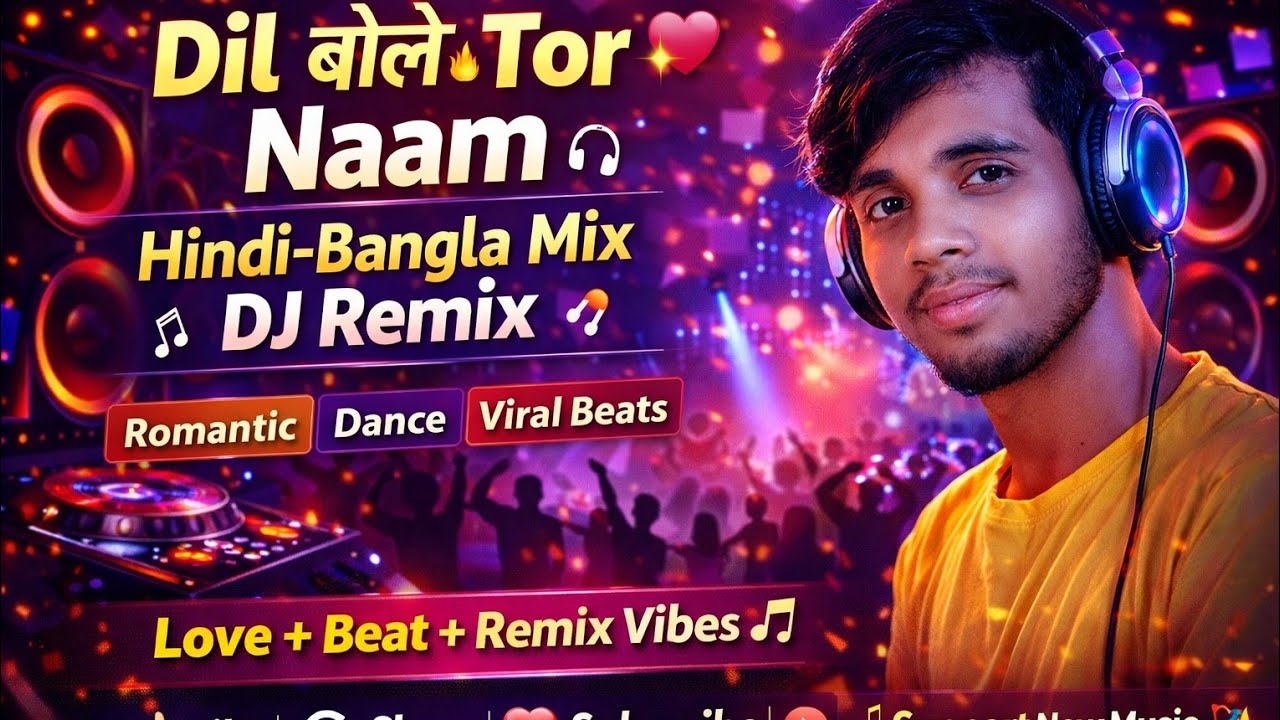 Dil Bole Tor Naam 🔥 | Hindi Bangla DJ Remix Song | New Love Remix 2026