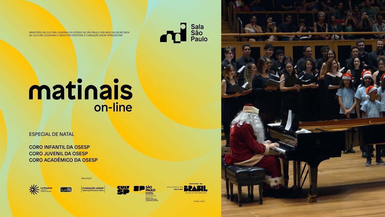 Matinais On-line: Especial de Natal com os Coros Infantil, Juvenil e Acadêmico da Osesp