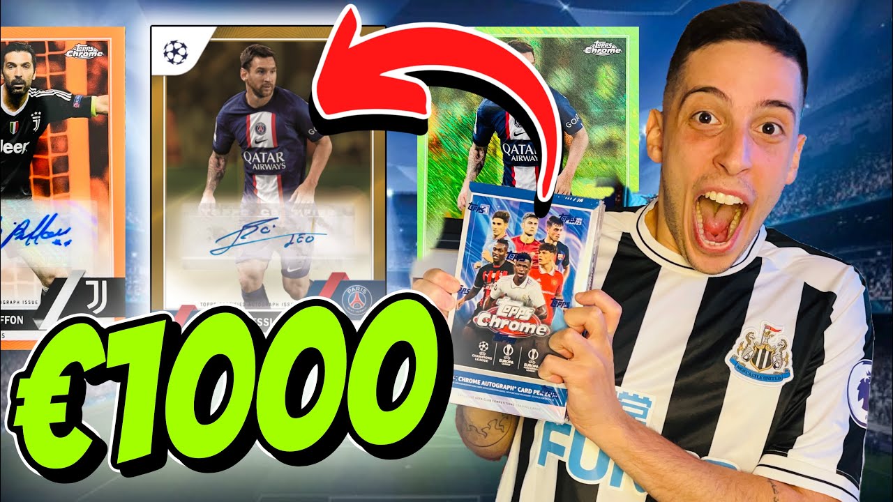 €1000 di CARD AUTO in un PACCHETTO?🟠 *€220 Topps Chrome 2022/23 UNBOXING* - Calciatori Panini