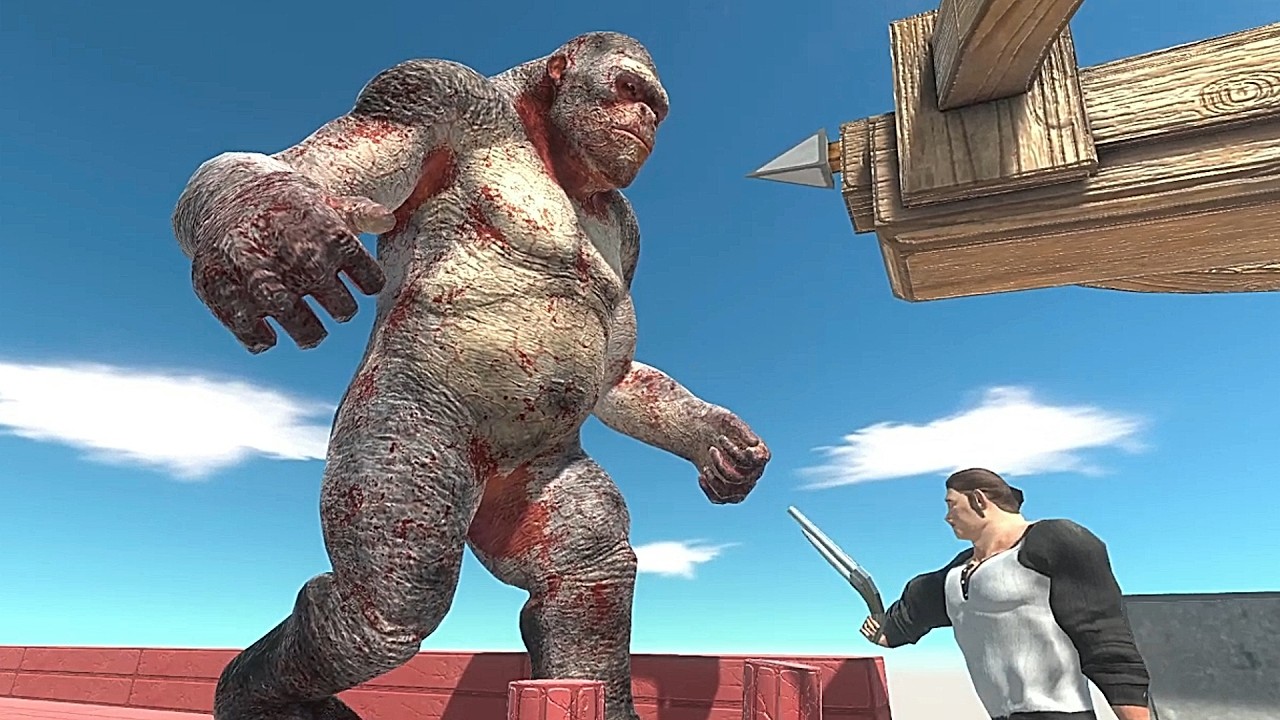 Save The Slow-Mo from T-rex, Gorilla | Animal Revolt Battle Simulator