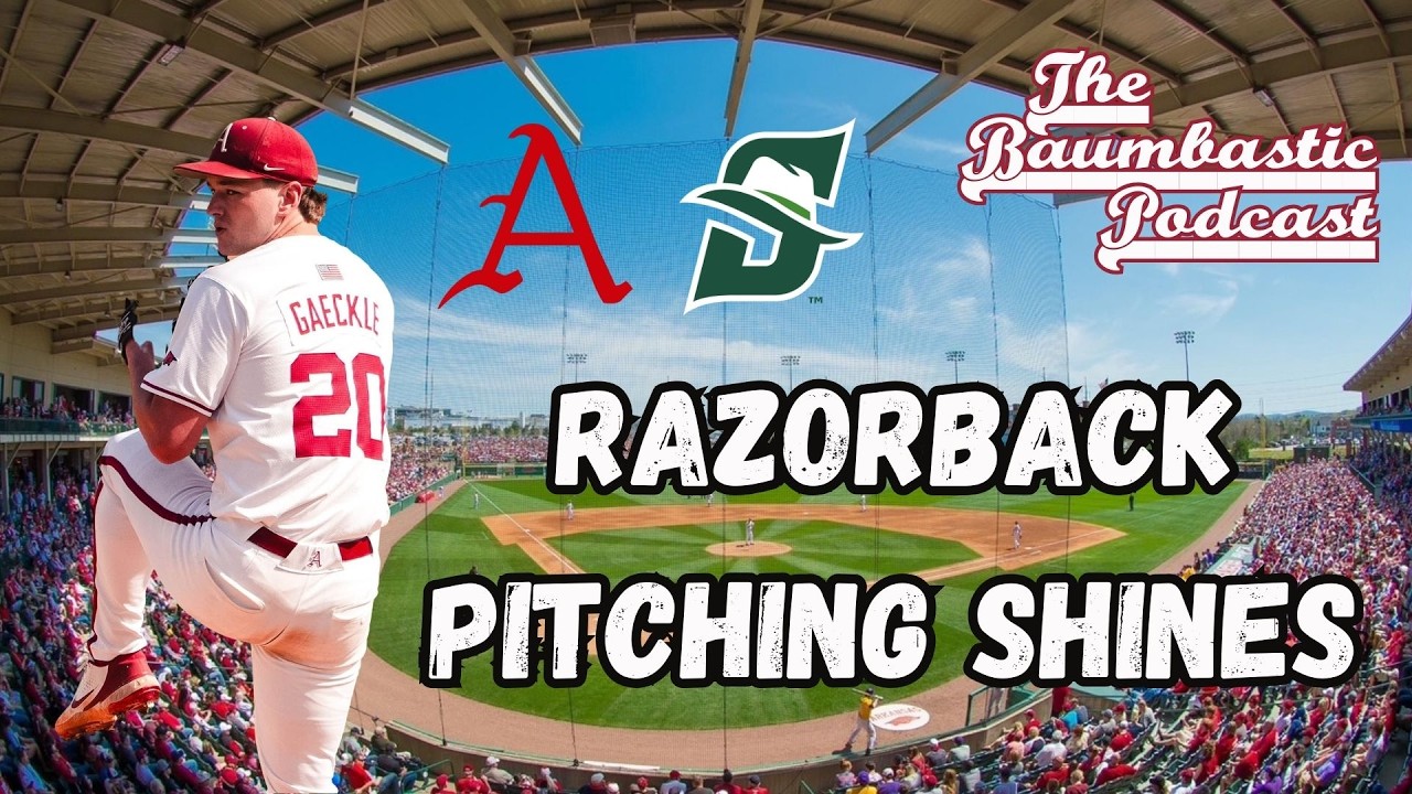 Arkansas Rides Dominant Pitching & Timely Hitting To Game 1 Win
