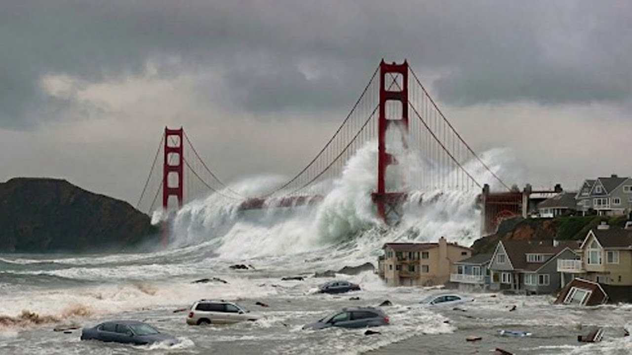 California Coastal Flooding! San Francisco Submerged by King Tides, Homes Destroyed, Cars Swept Away