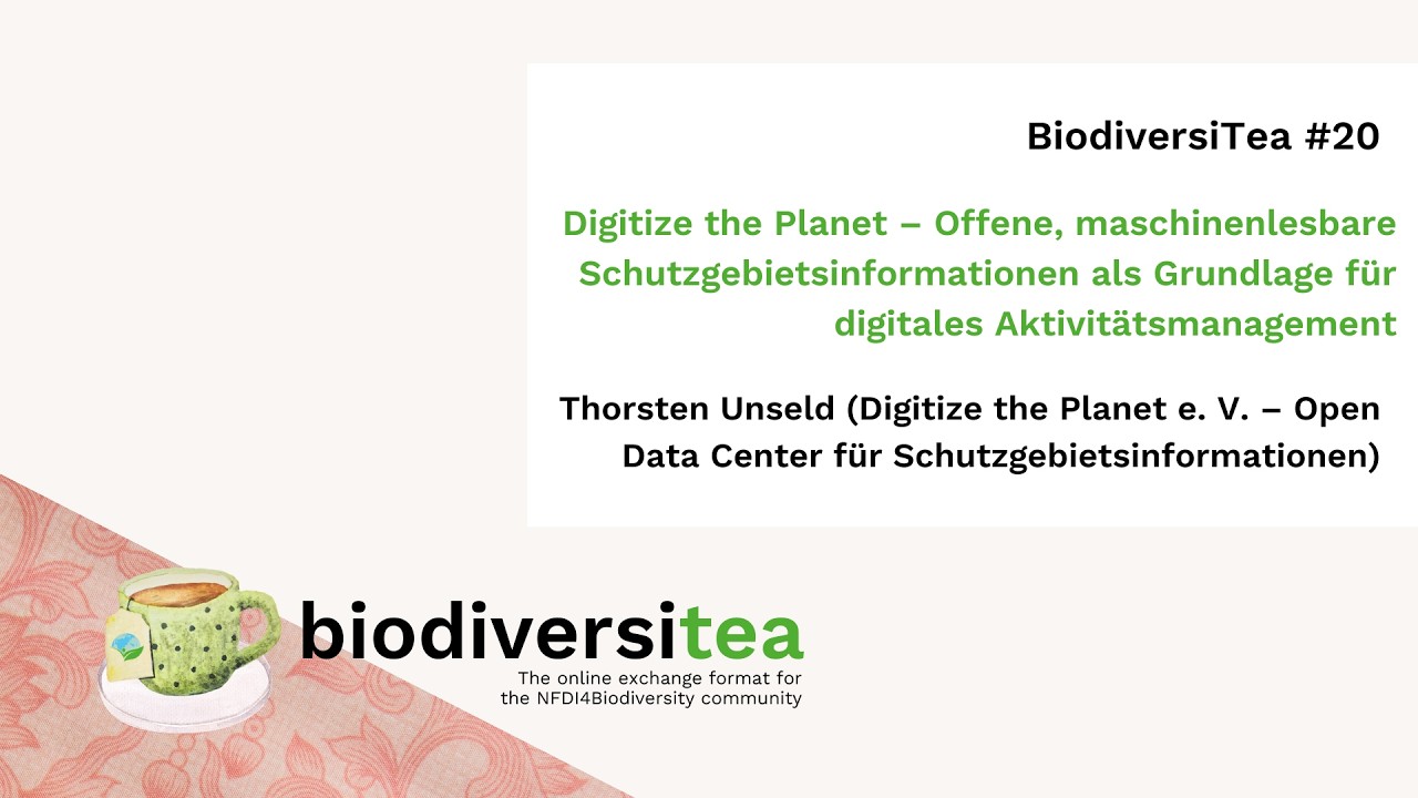 Digitize the Planet – Offene Schutzgebietsinformationen für digitales Aktivitätsmanagement