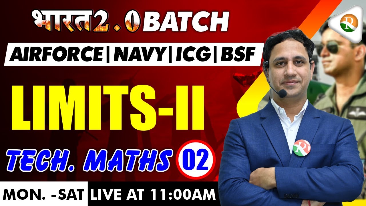 Limits-2 Airforce, Navy, ICG |Complete Maths for Airforce X Group |Airforce Maths X Group 2024