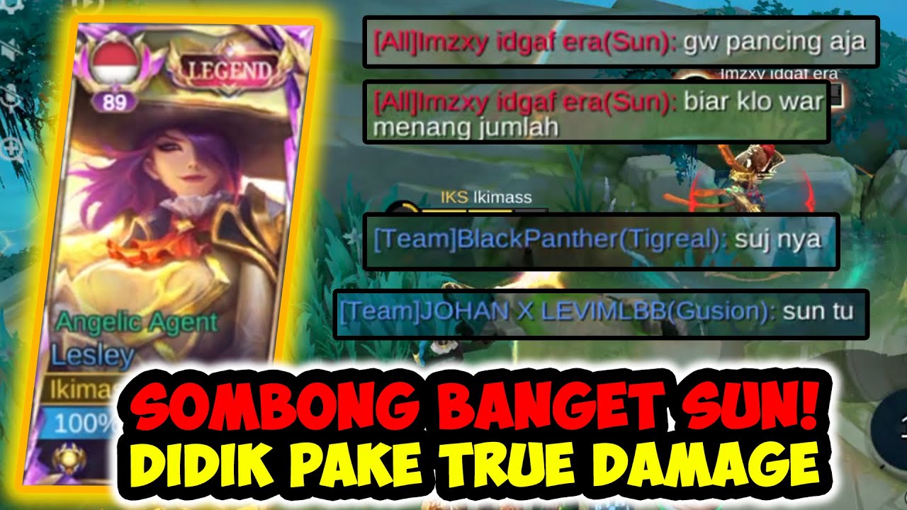 SUN SOMBONG! DIKIRA BISA MENANG GAMPANG MAKAN TURET? CARA MENGALAHKAN SUN | Top Global Lesley - MLBB