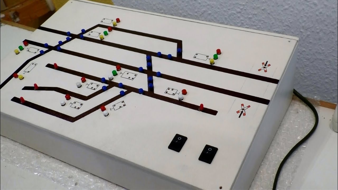 Modellbahn Spur N / 1:160 - Bau des Stellpult mit LEDs (Tutorial) - Modellbau