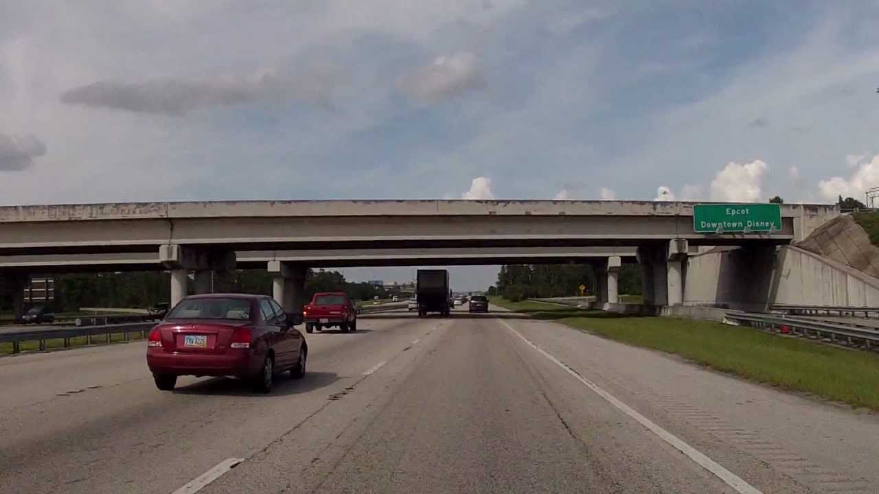 Drive from Walt Disney World to Universal Studios Orlando Florida