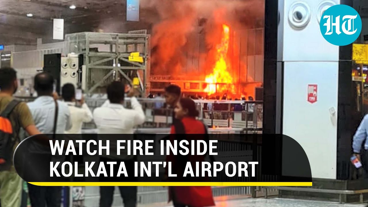 Fire At Kolkata Airport: Black Smoke Engulfs Complex; Passengers Rushed To Safety | Watch