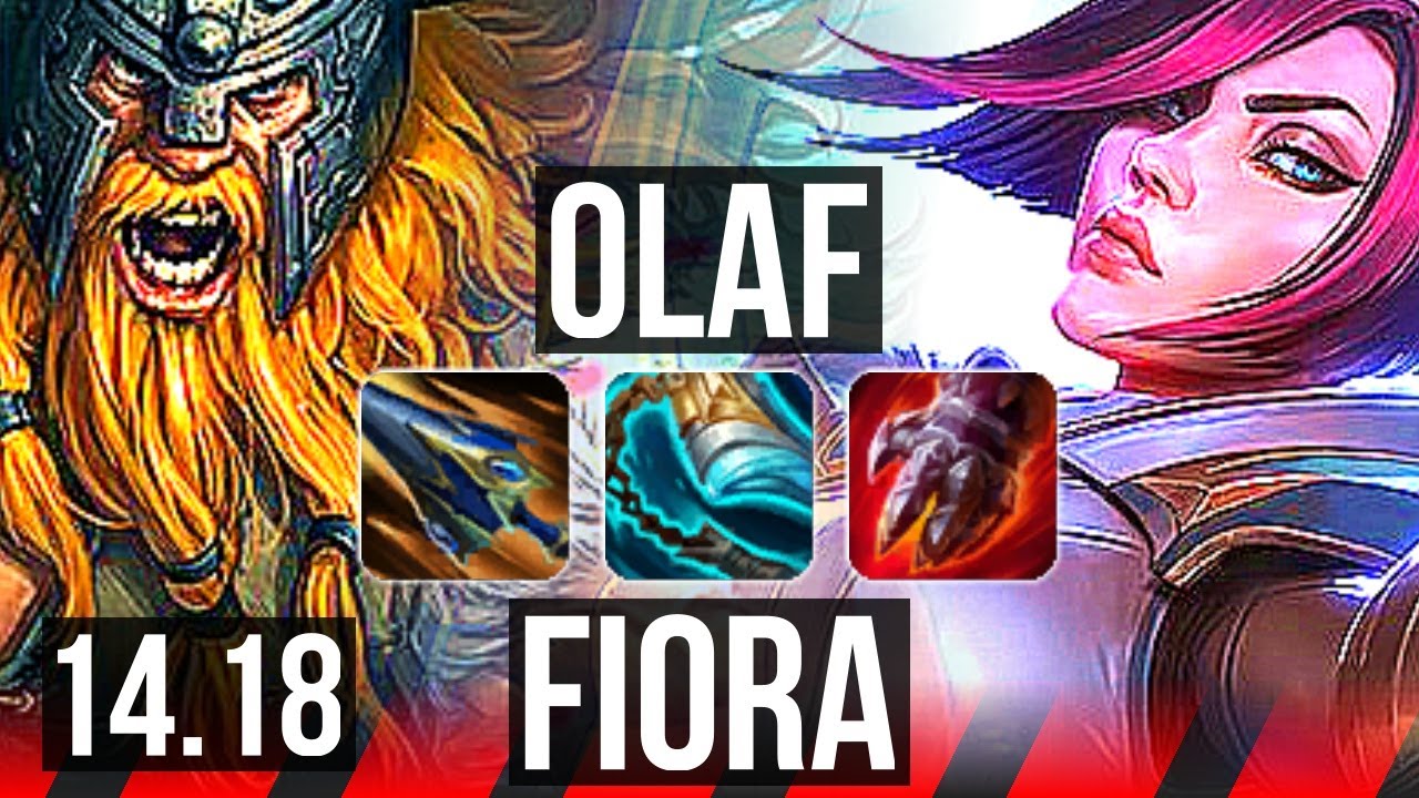 OLAF vs FIORA (TOP) | 10 solo kills, 13/2/5, Legendary | EUW Master | 14.18