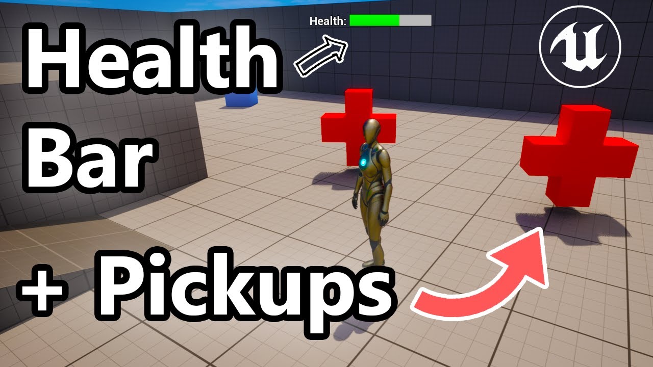 Руководство по использованию панели здоровья 👉 с HUD на экране | Unreal Engine 5