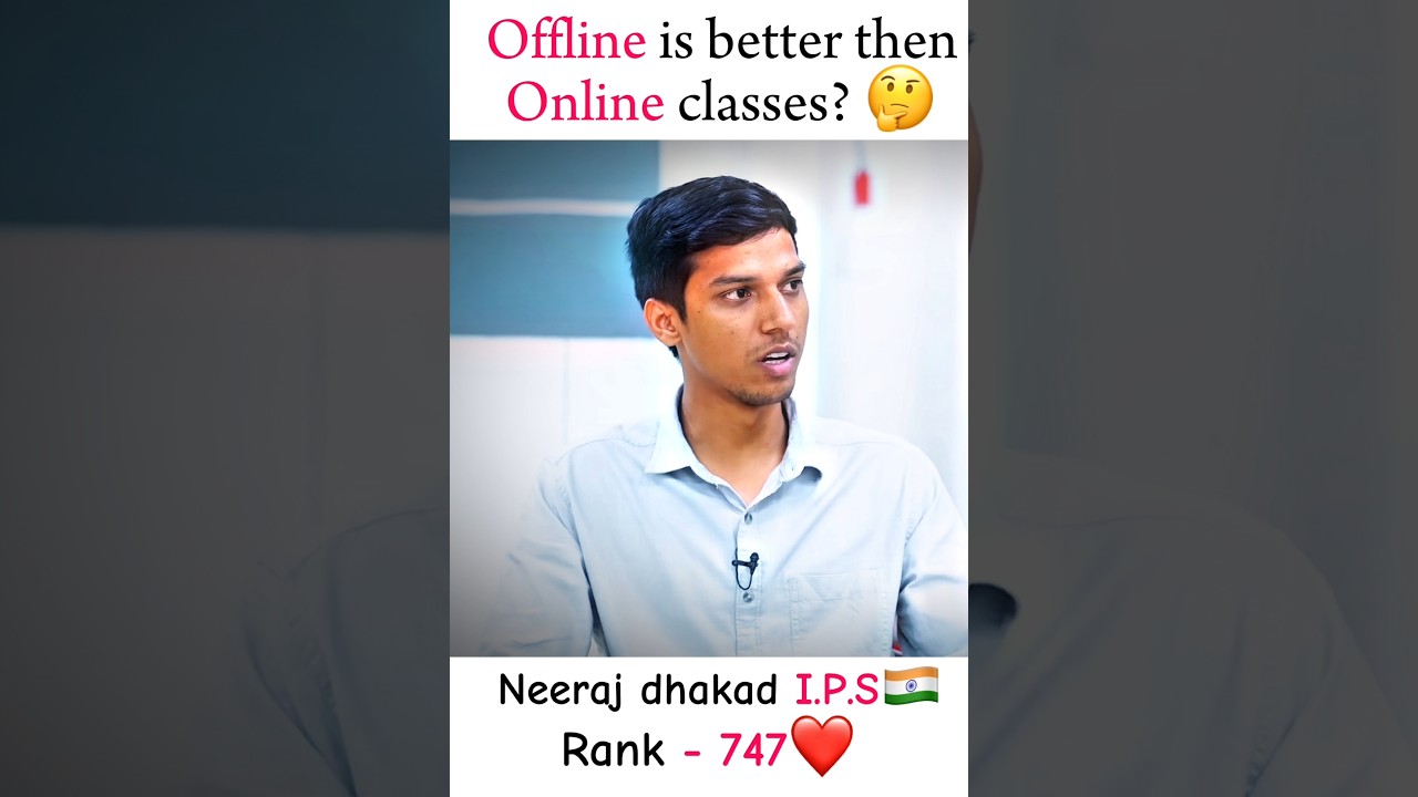 Offline is better then online classes? 🤔 | Drishti I.A.S🇮🇳 | Upsc motivation❤ #upscmotivation #ias