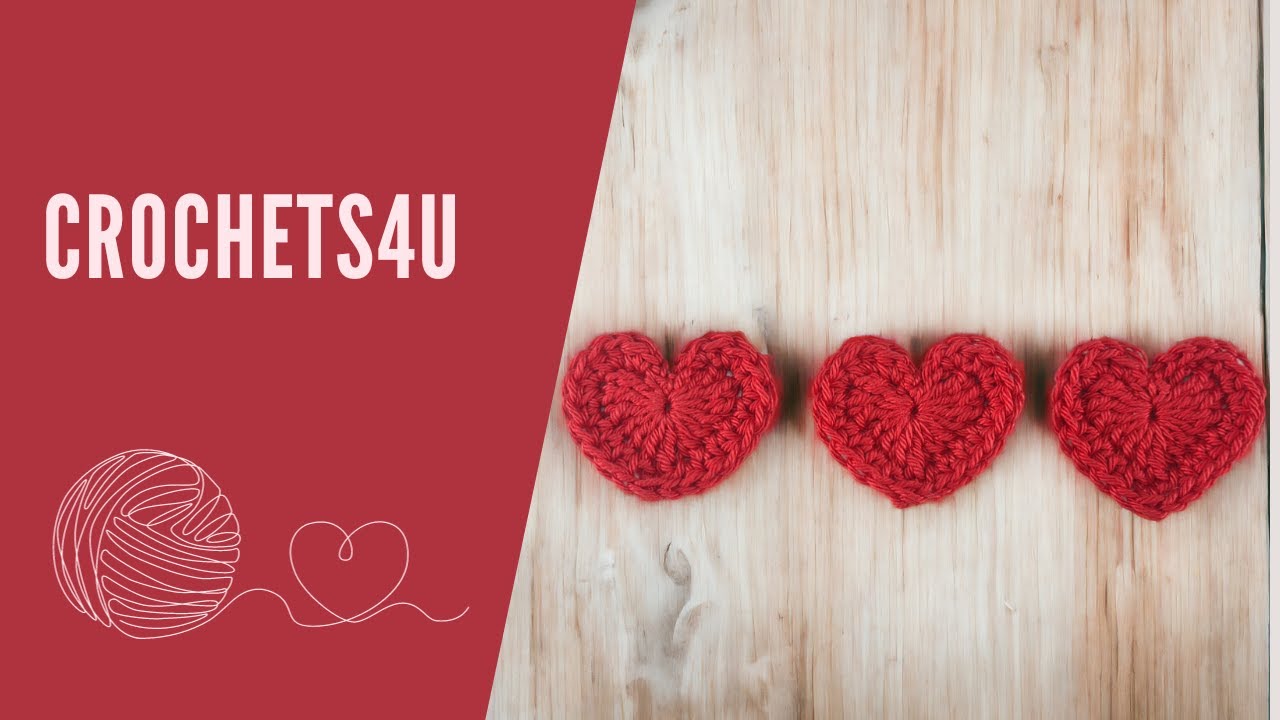 Snel Haakproject: Hartje van 4cm | Crochets4U #C4U