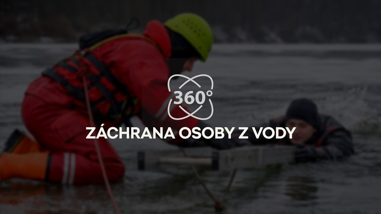 Záchrana osoby z vody - ledová plocha 360 | HZS MSK